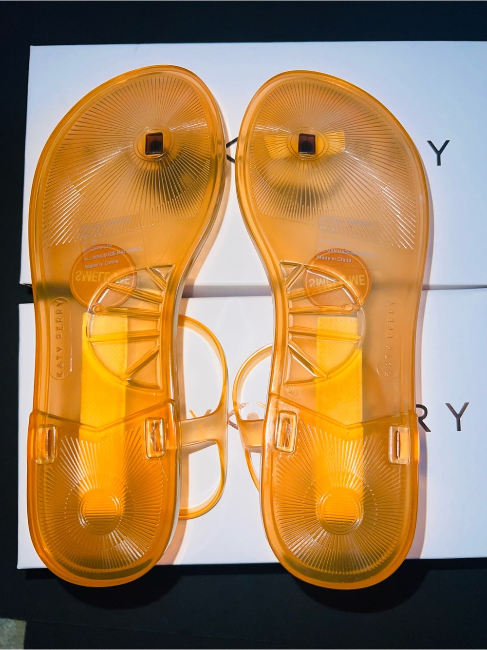 Katy Perry The Geli Nugget Size 7 Orange Sandals - Picture 6 of 6